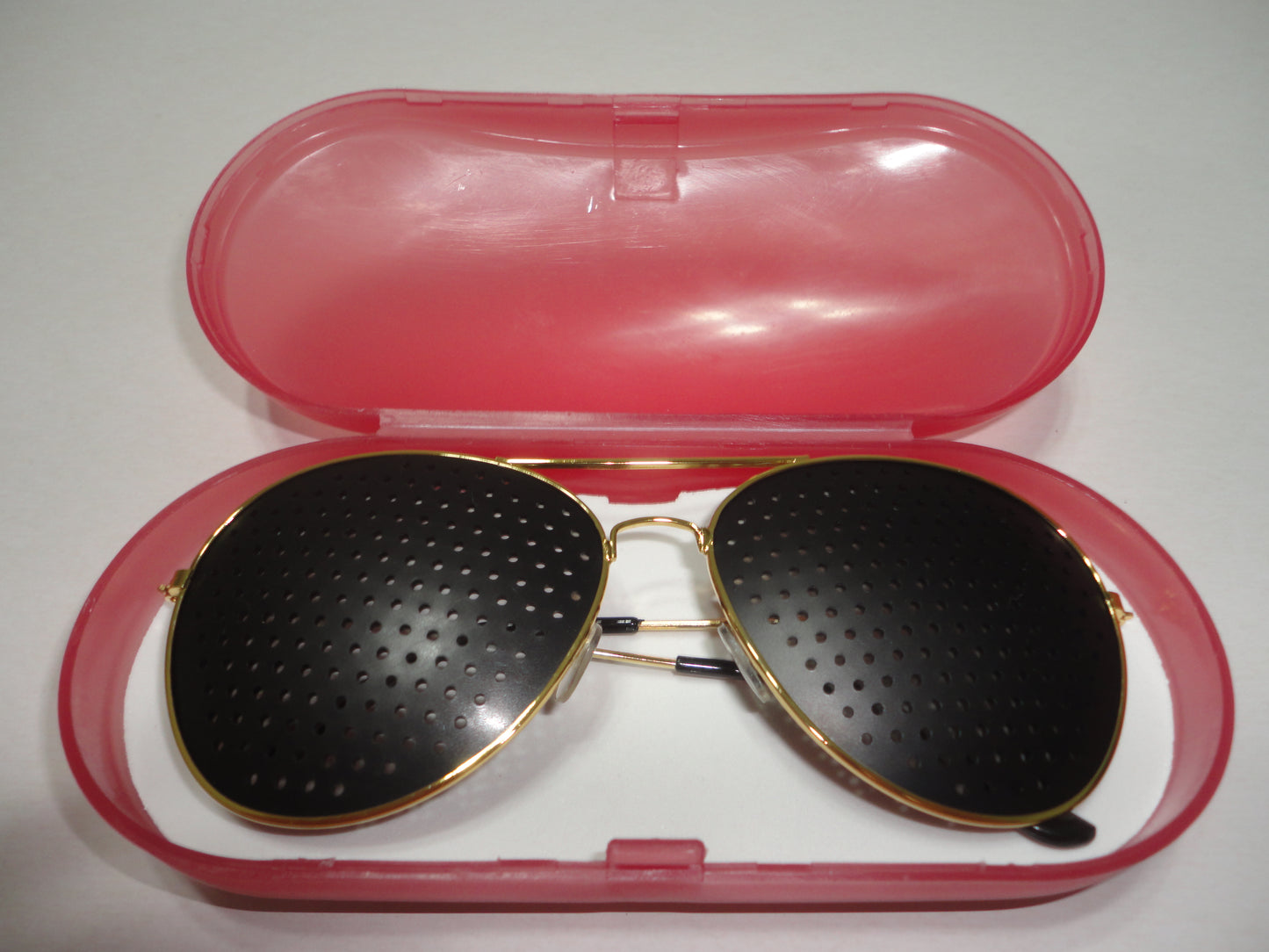 Gafas Reticulares Doradas